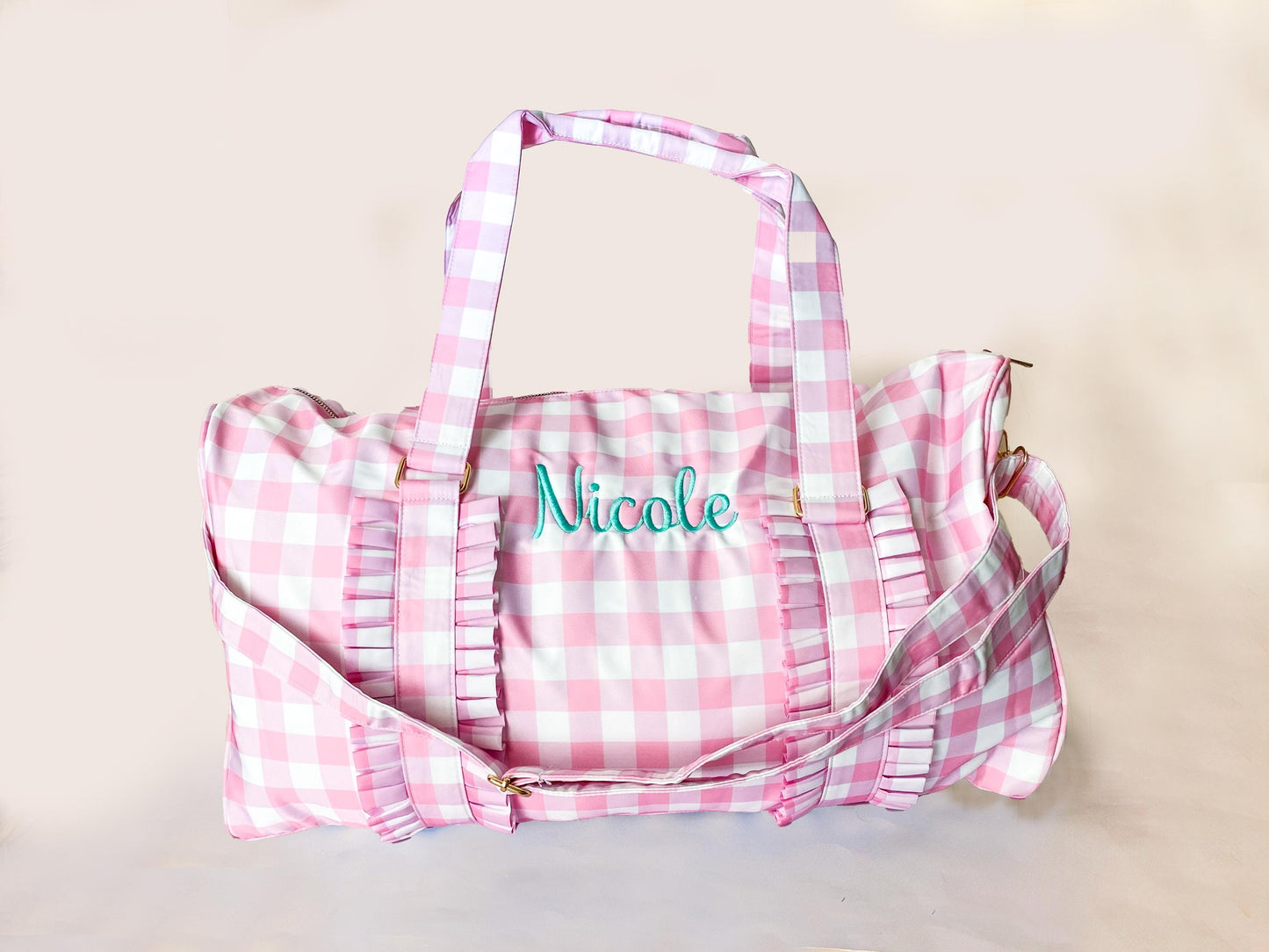 Girl's Monogrammed Sleepover Bag