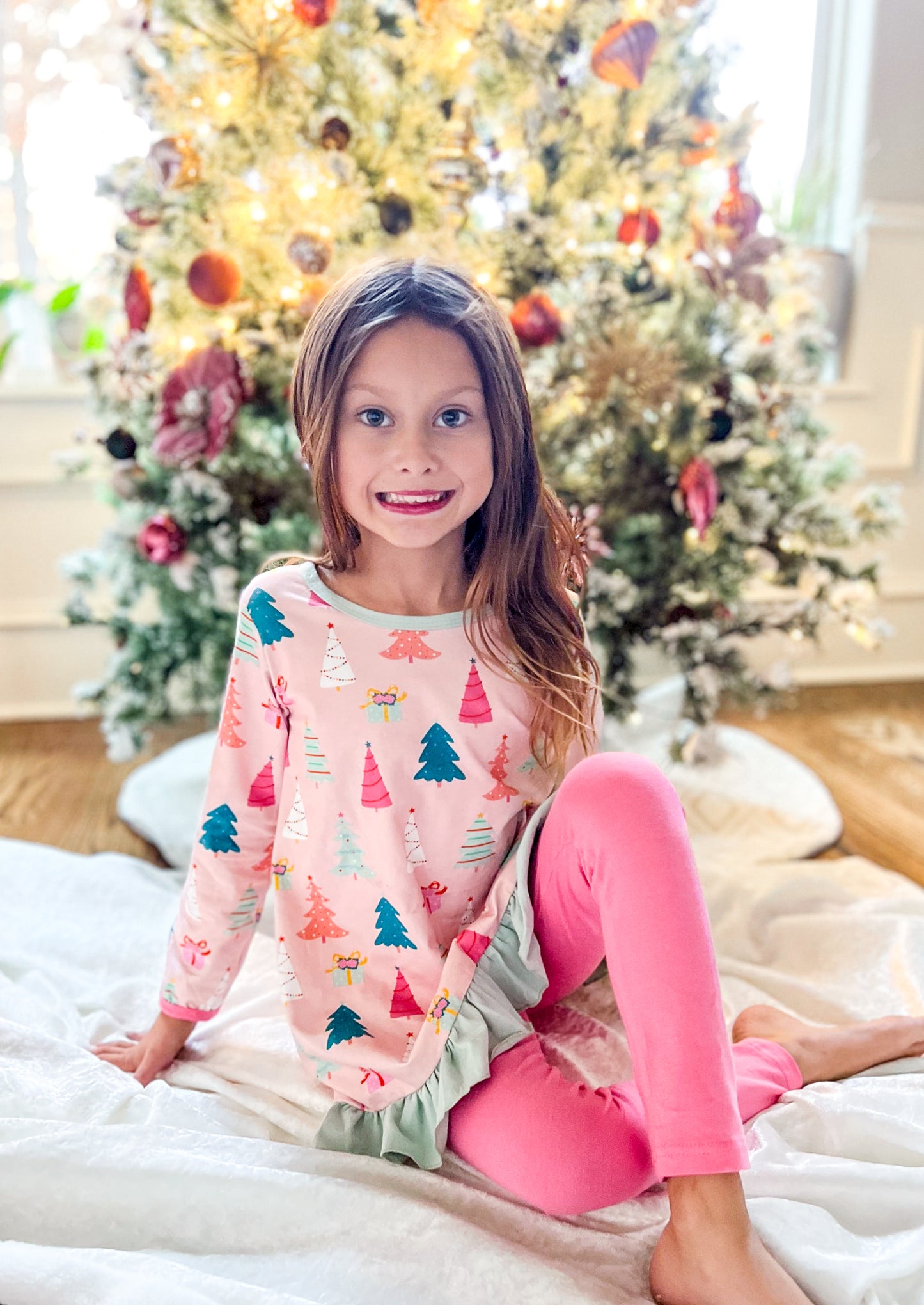 Girl's 2 Pice Christmas Outfit - Savannah Creations