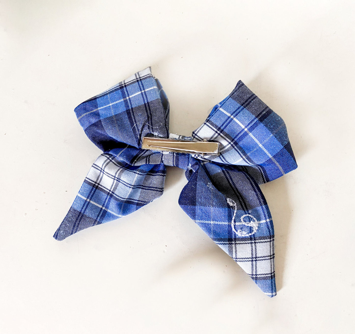 Custom Uniform Hair Bow, Monogrammed Bow to Match Any School Uniform!