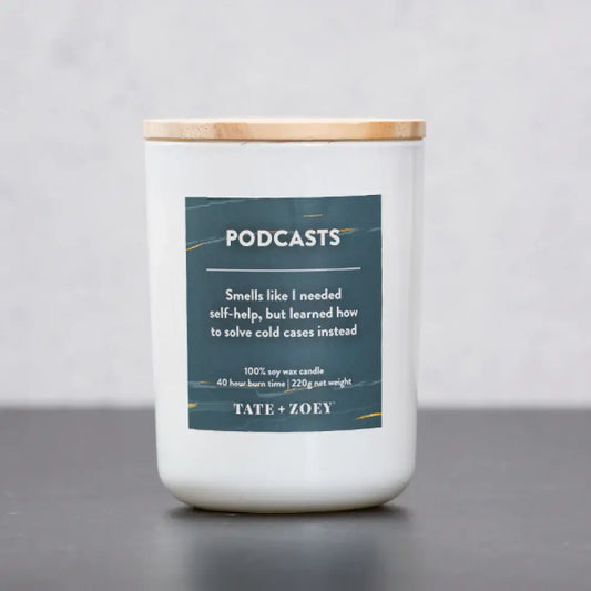 Podcasts Candle Soy Wax Scented