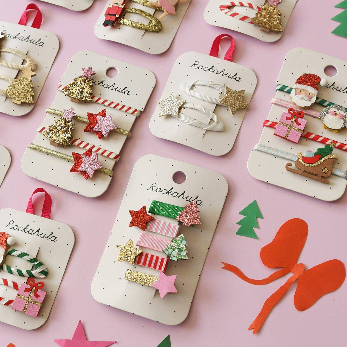 Girls’ Merry Mini Christmas Hair Clips - Savannah Creations