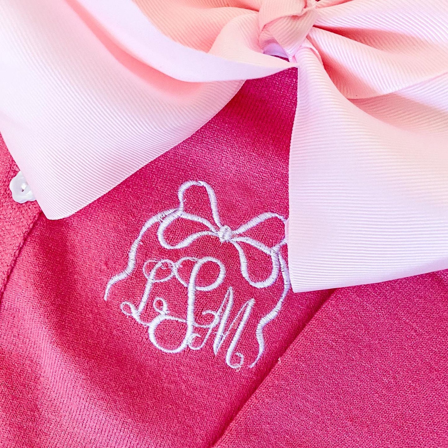 Girls Bow monogrammed cardigan, soft, personalized embroidered cardigan