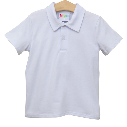 Boy's Uniform Polo- White