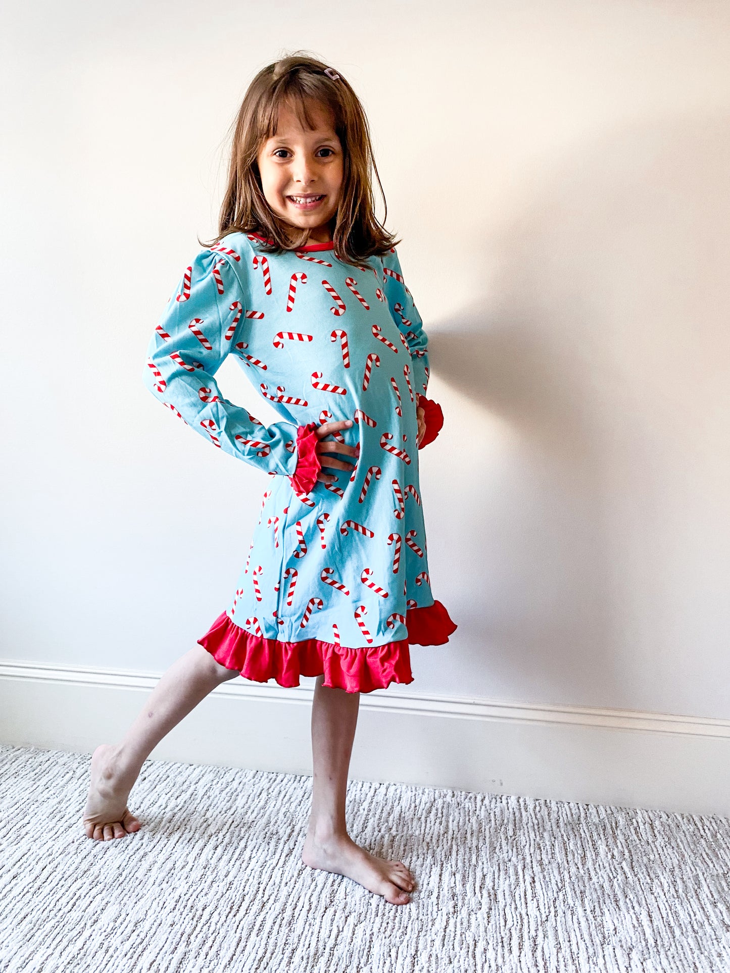Girls Ruffle Pajama Gown