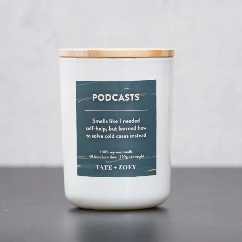Podcasts Candle Soy Wax Scented - Savannah Creations