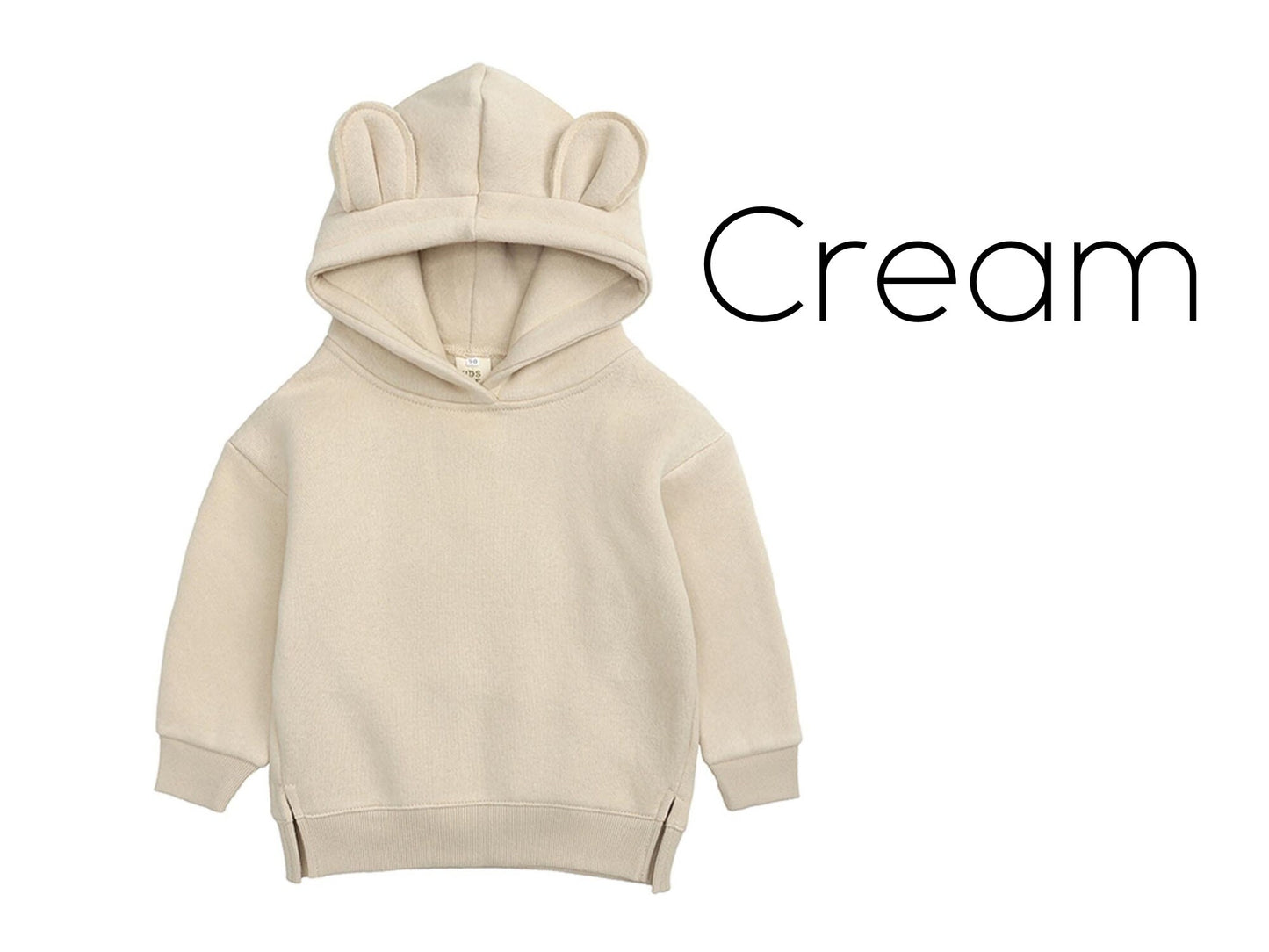 Monogrammed Animal Ear Hoodie, Kids Pullover, Custom