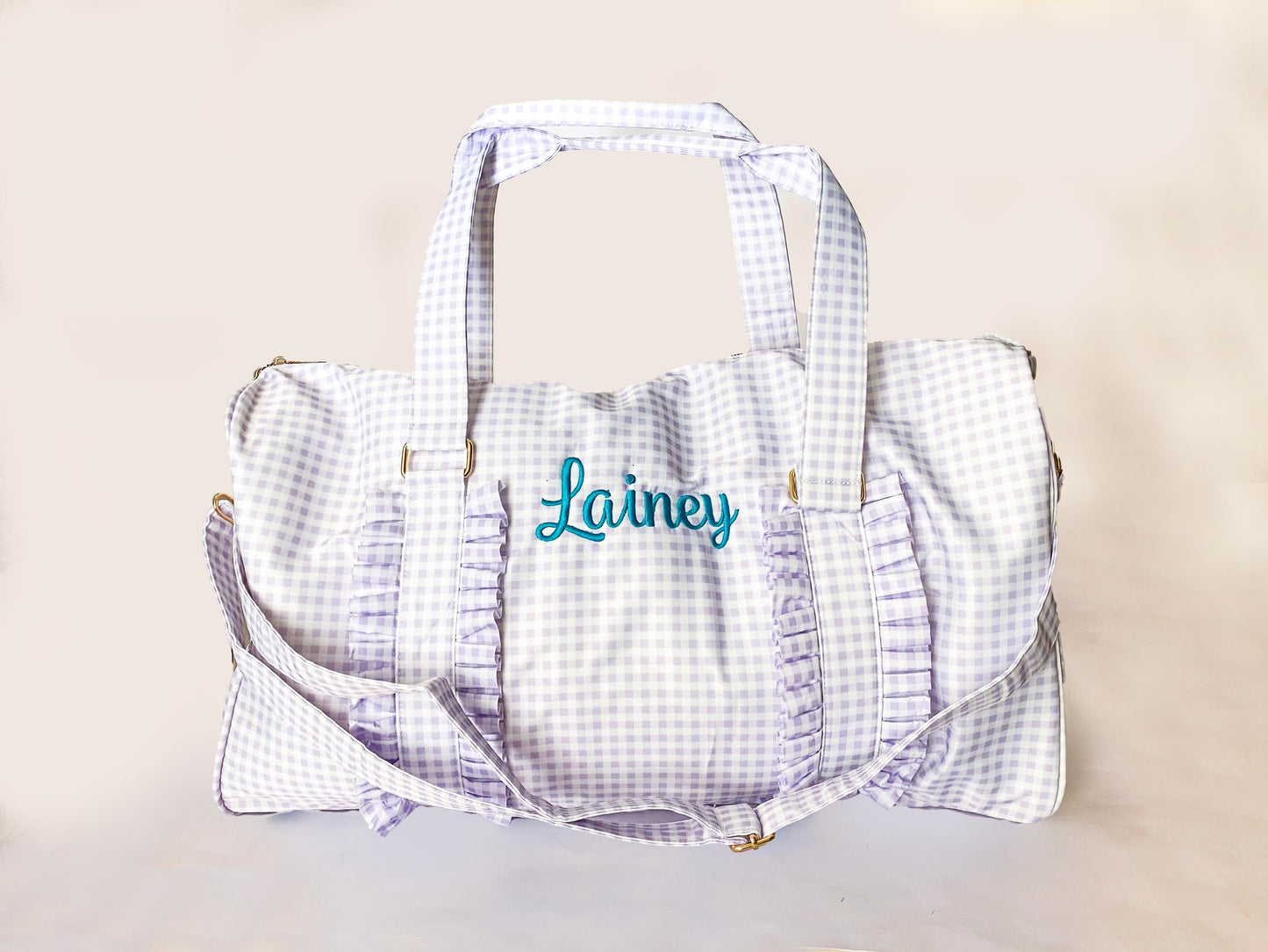 Girl's Monogrammed Sleepover Bag