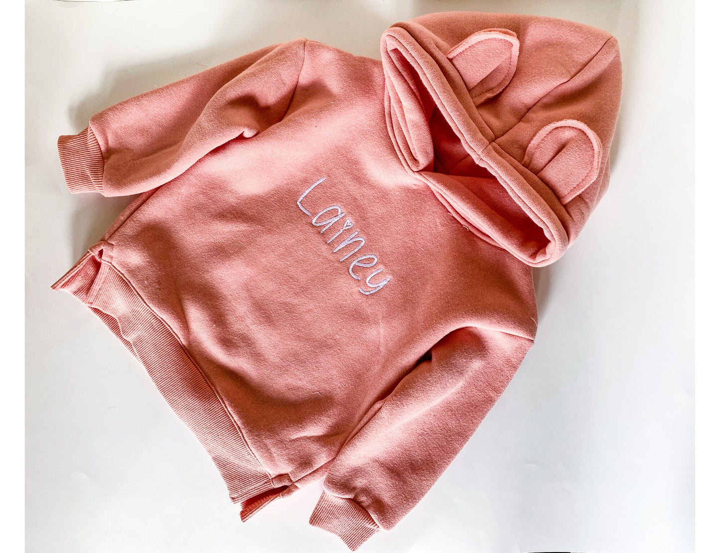 Monogrammed Animal Ear Hoodie, Kids Pullover, Custom