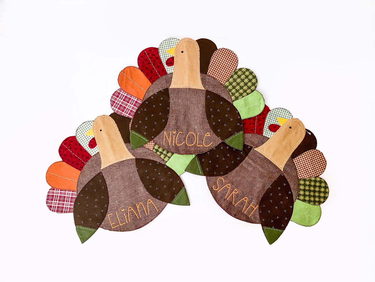 Kids Customized Name Thanksgiving Turkey Placemat, Turkey Shaped Placemat with Name, Thanksgiving Table Decor for Kids, Monogrammed