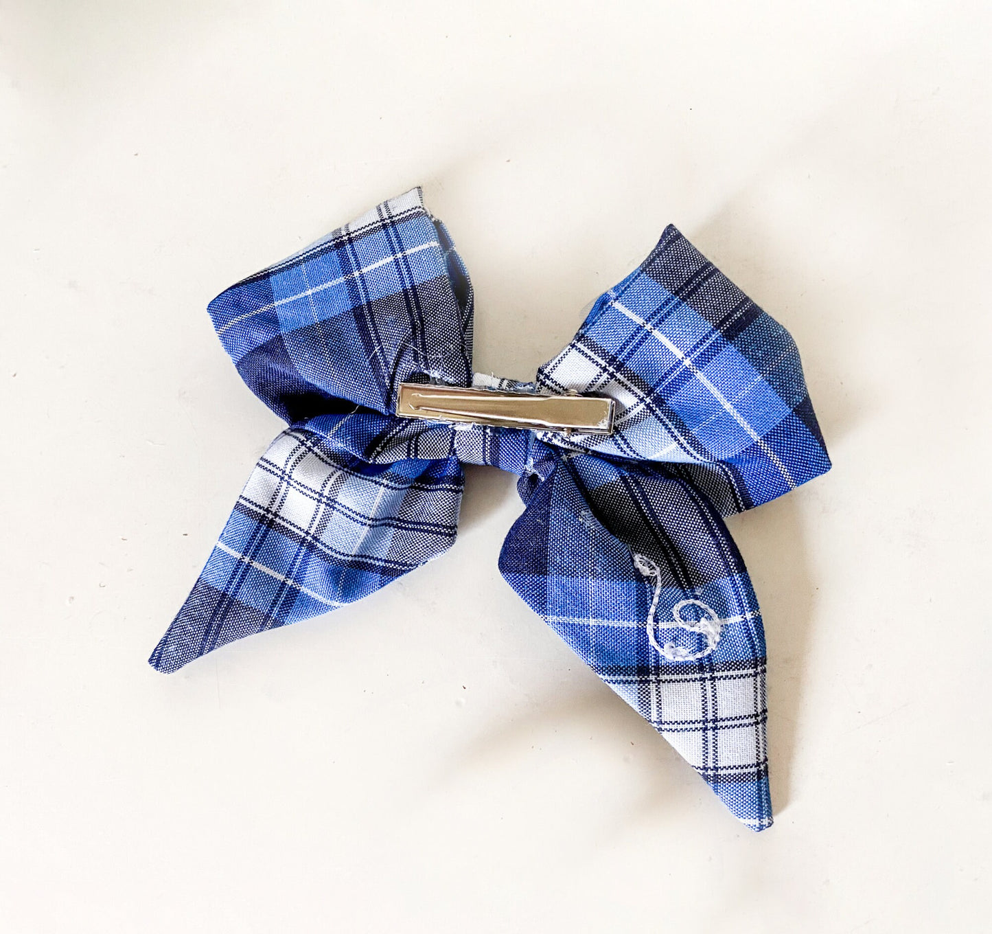 Monogrammed Uniform Hair Bow