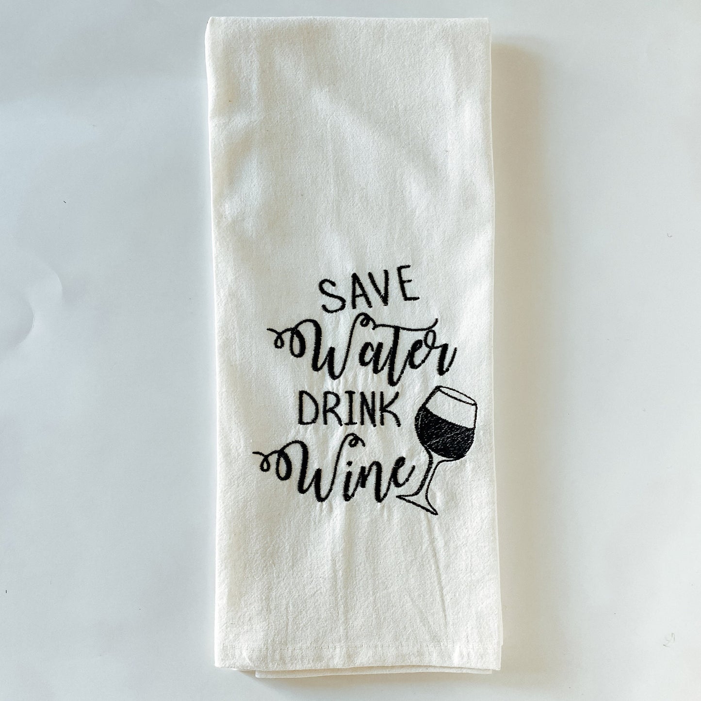 Funny Wine Tea Towel
