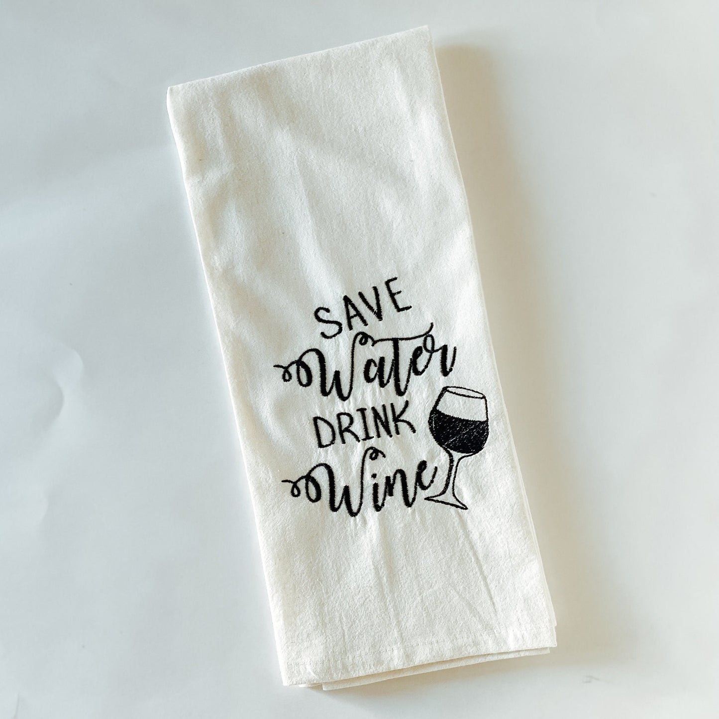 Funny Wine Tea Towel