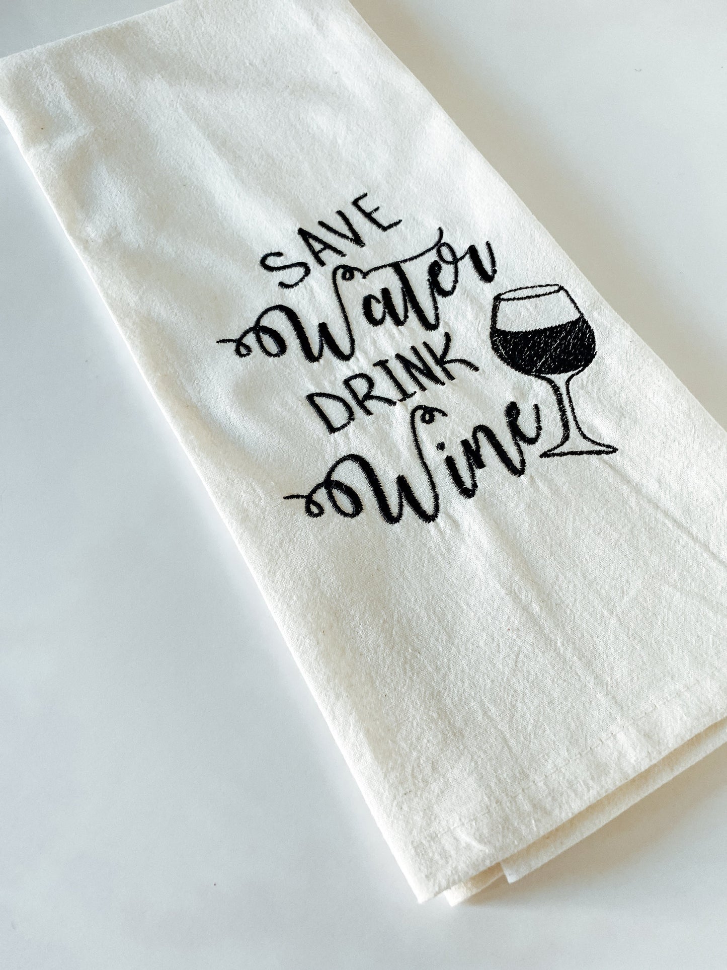 Funny Wine Tea Towel