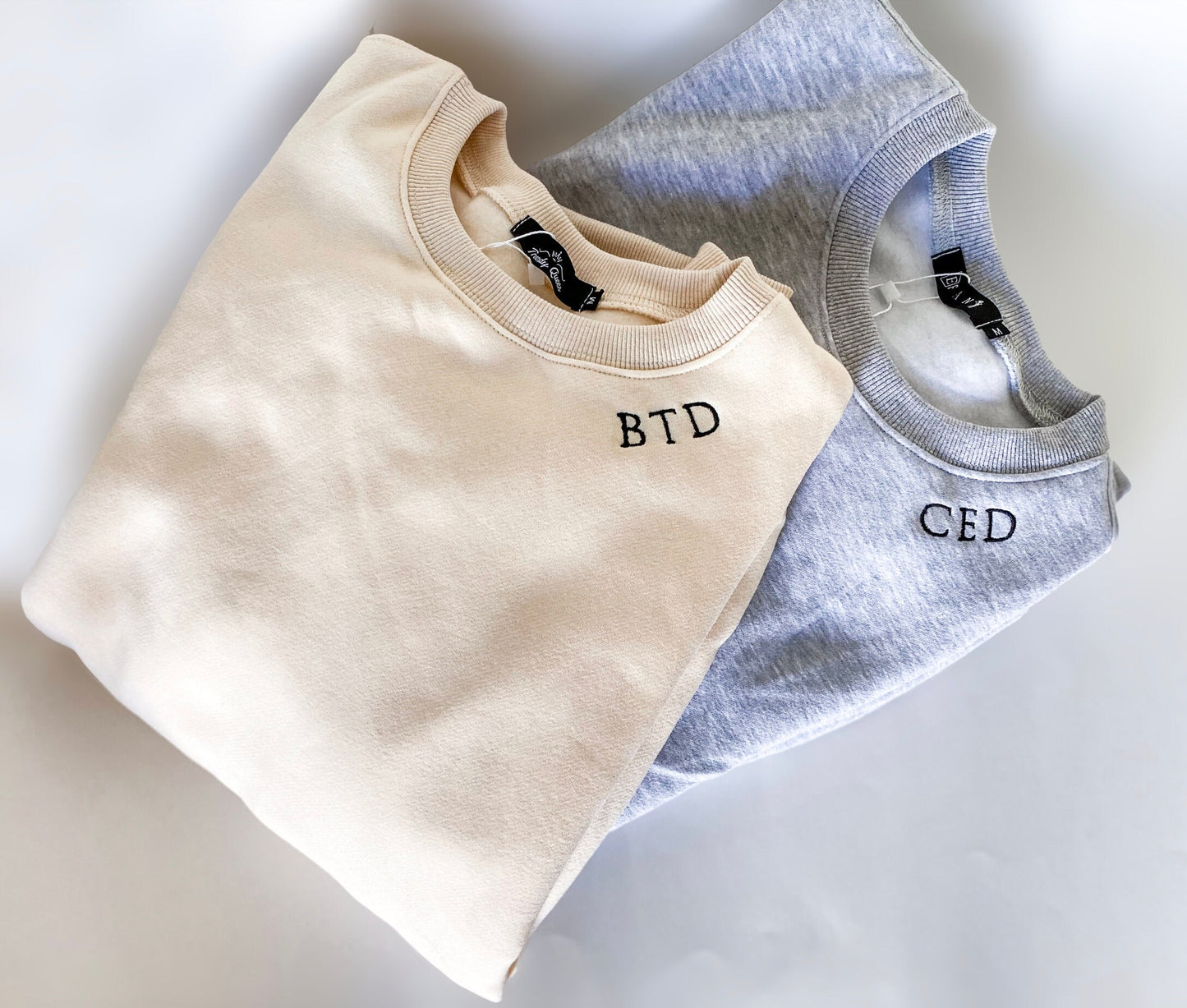 Monogrammed Neckline Pullover