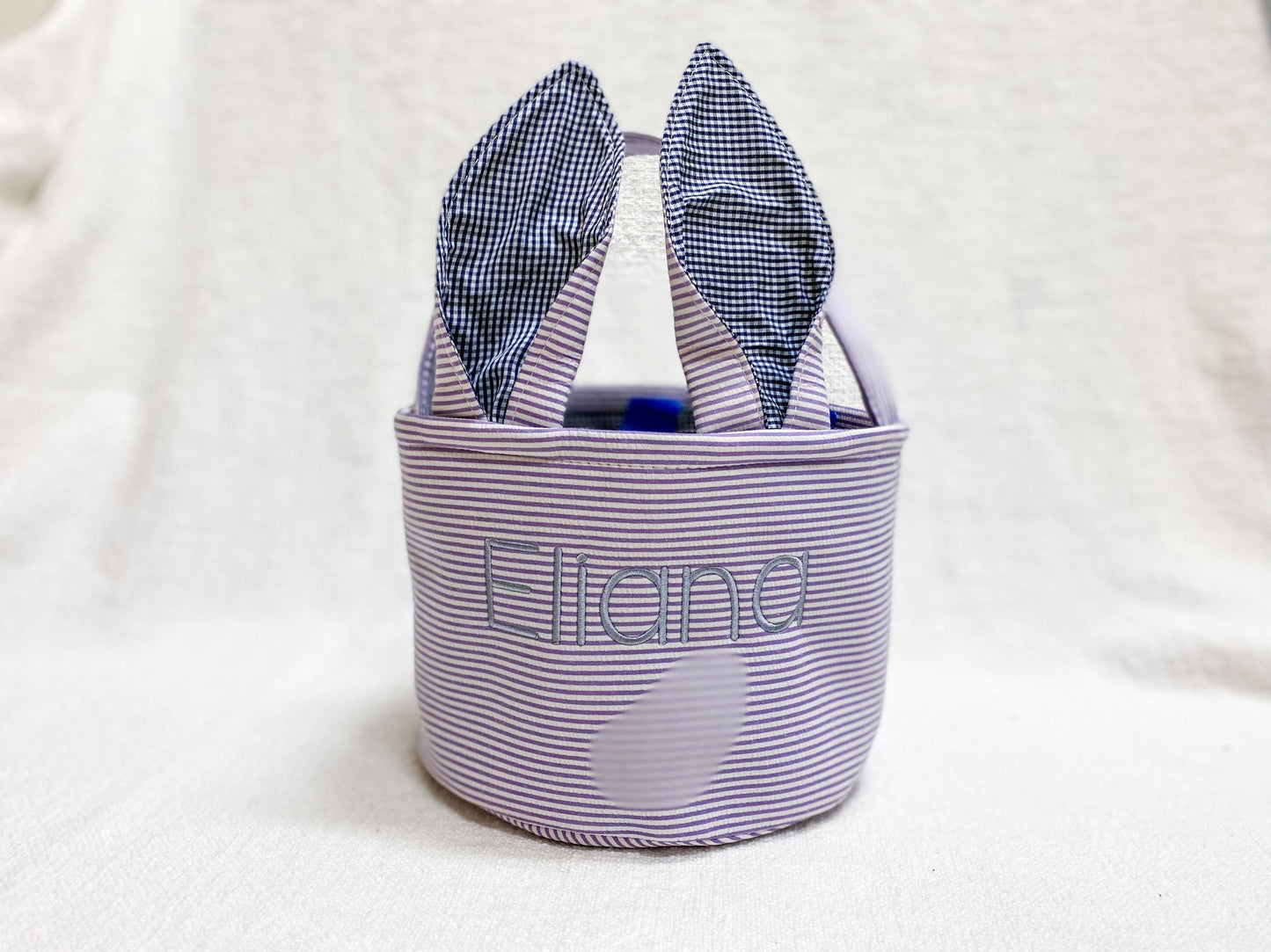 Easter Basket, Rabbit Ear, Custom Monogrammed, Personalized, Name, Bunny