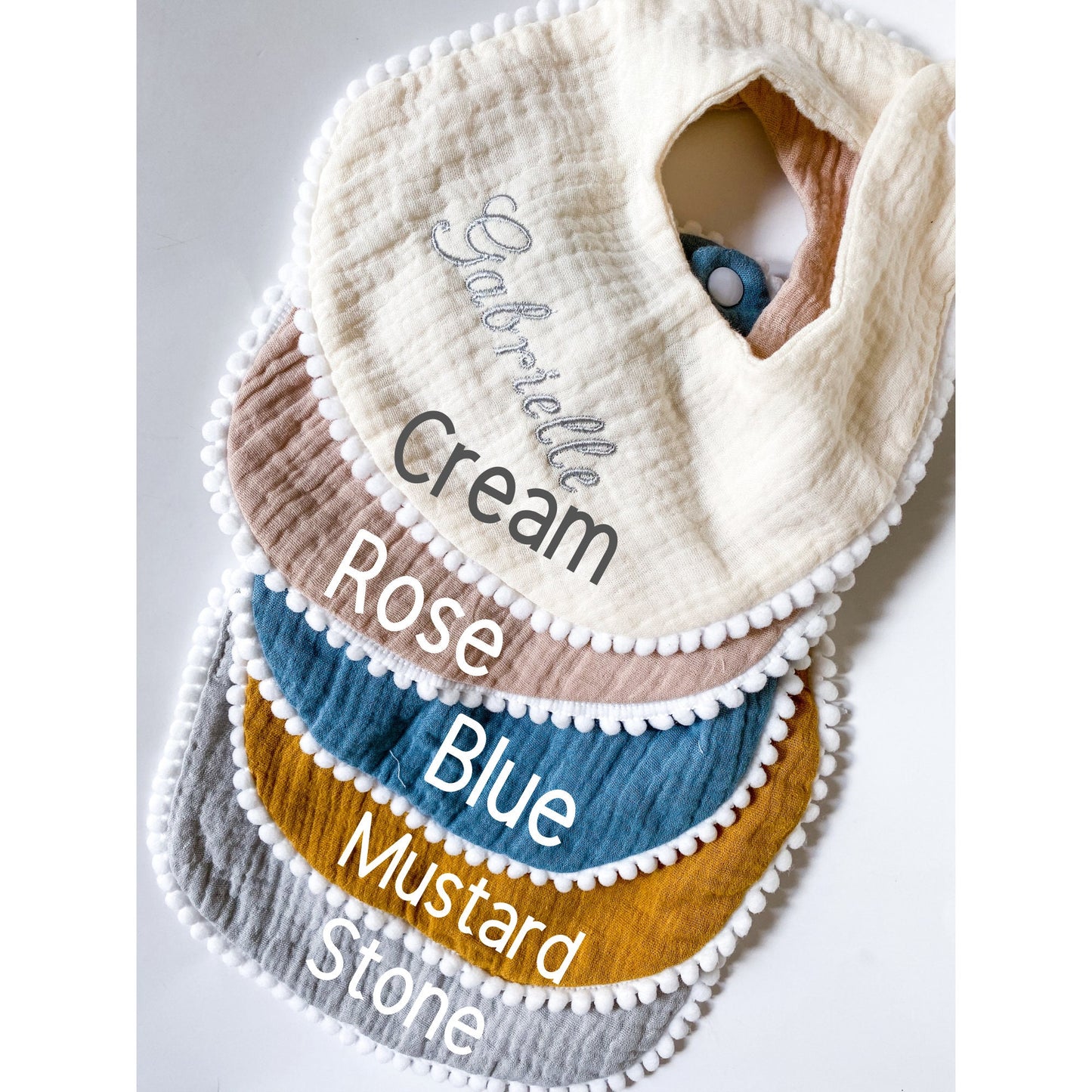 Lace Cotton Gause Baby Bibs
