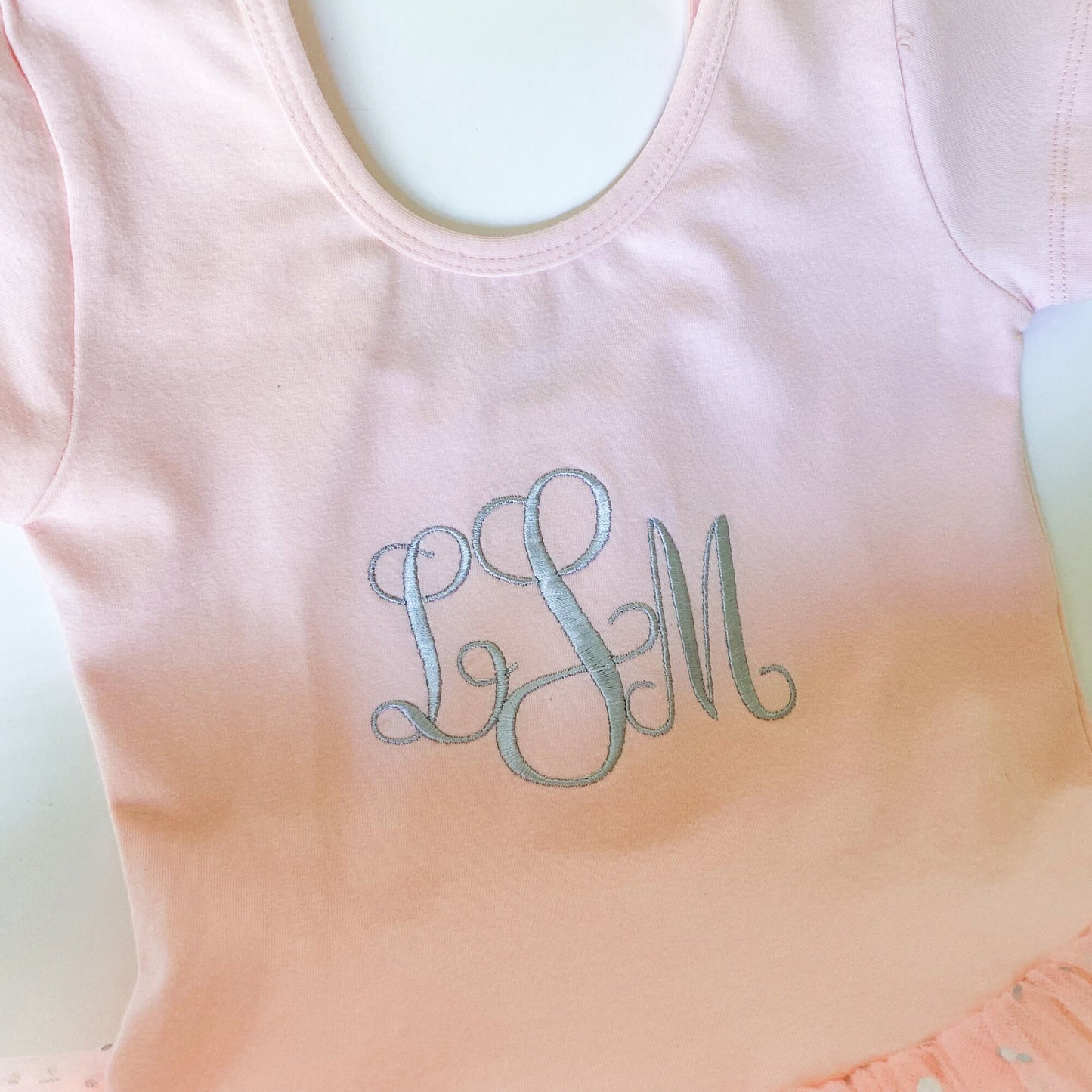 Girls Monogrammed Tutu