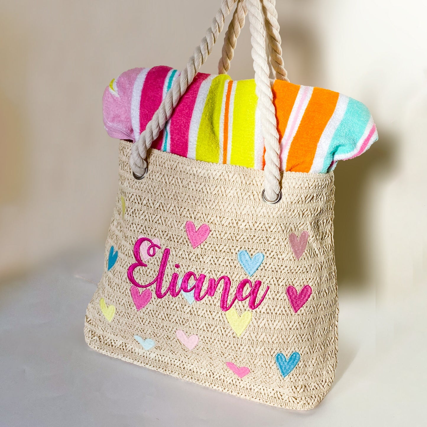 Monogrammed Heart Tote