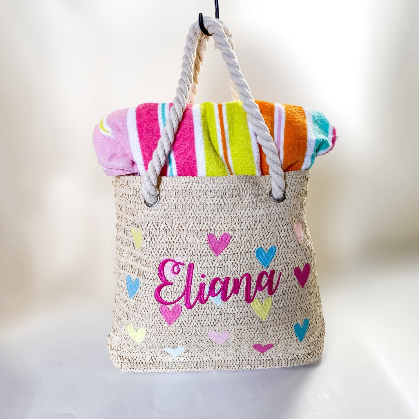 Monogrammed Heart Tote