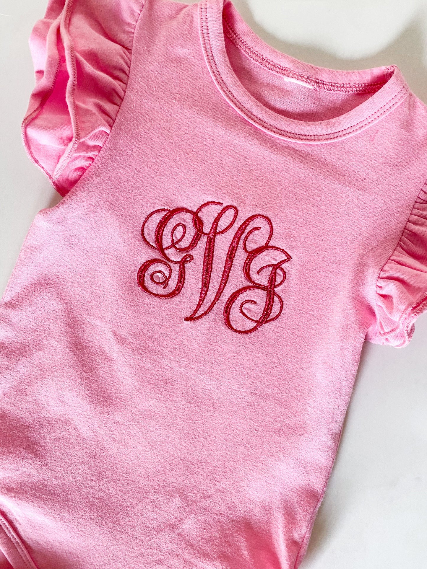 Monogrammed Baby Onesie