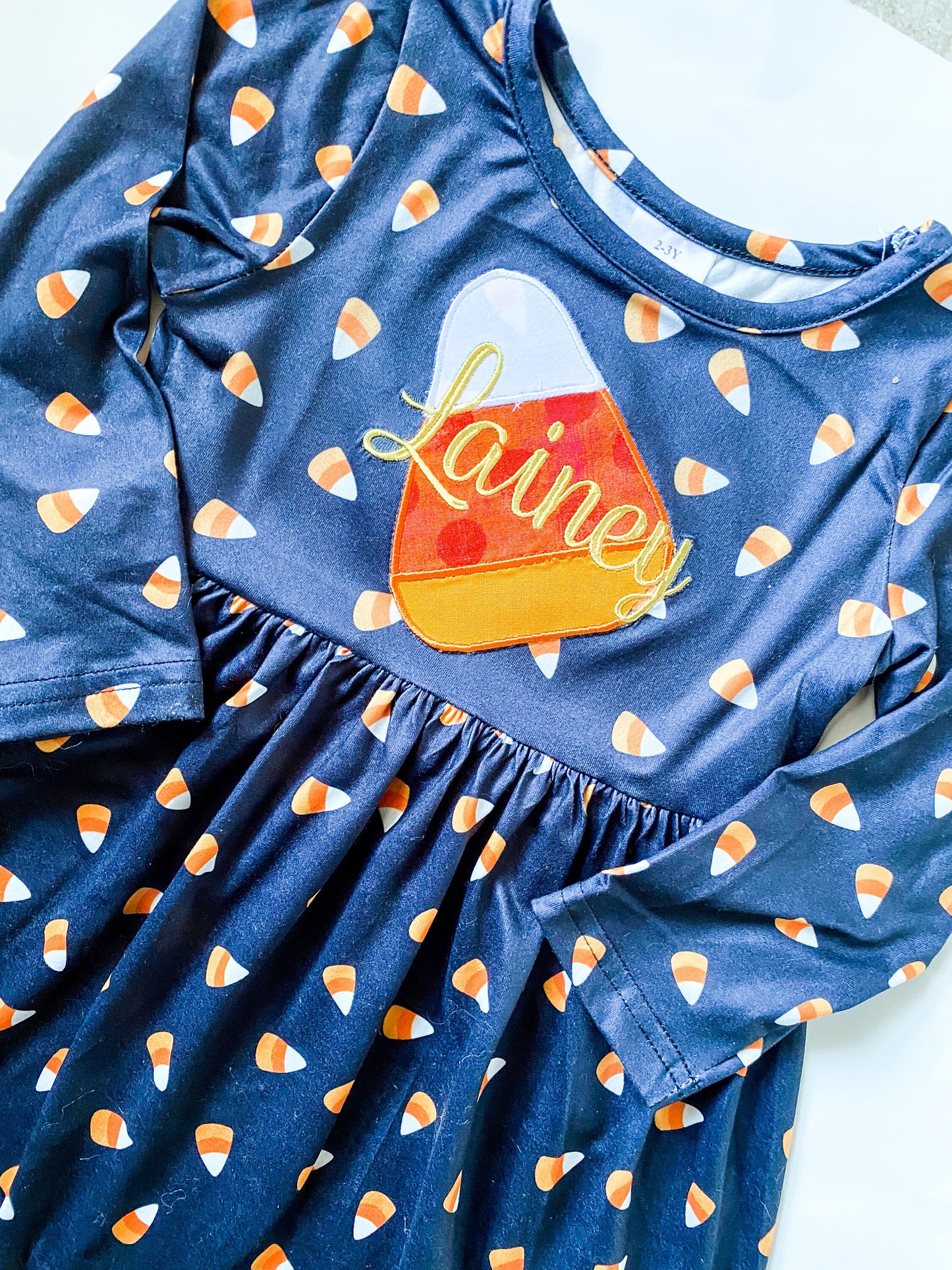 Girls Candy Corn Dress