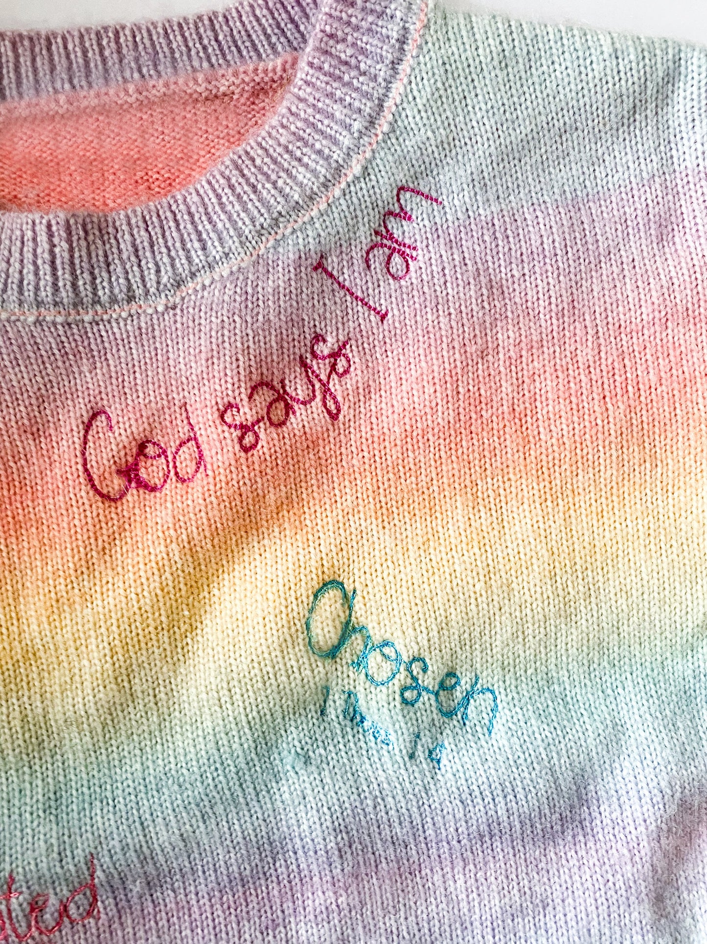 Girl's Bible Verse Affirmation Sweater