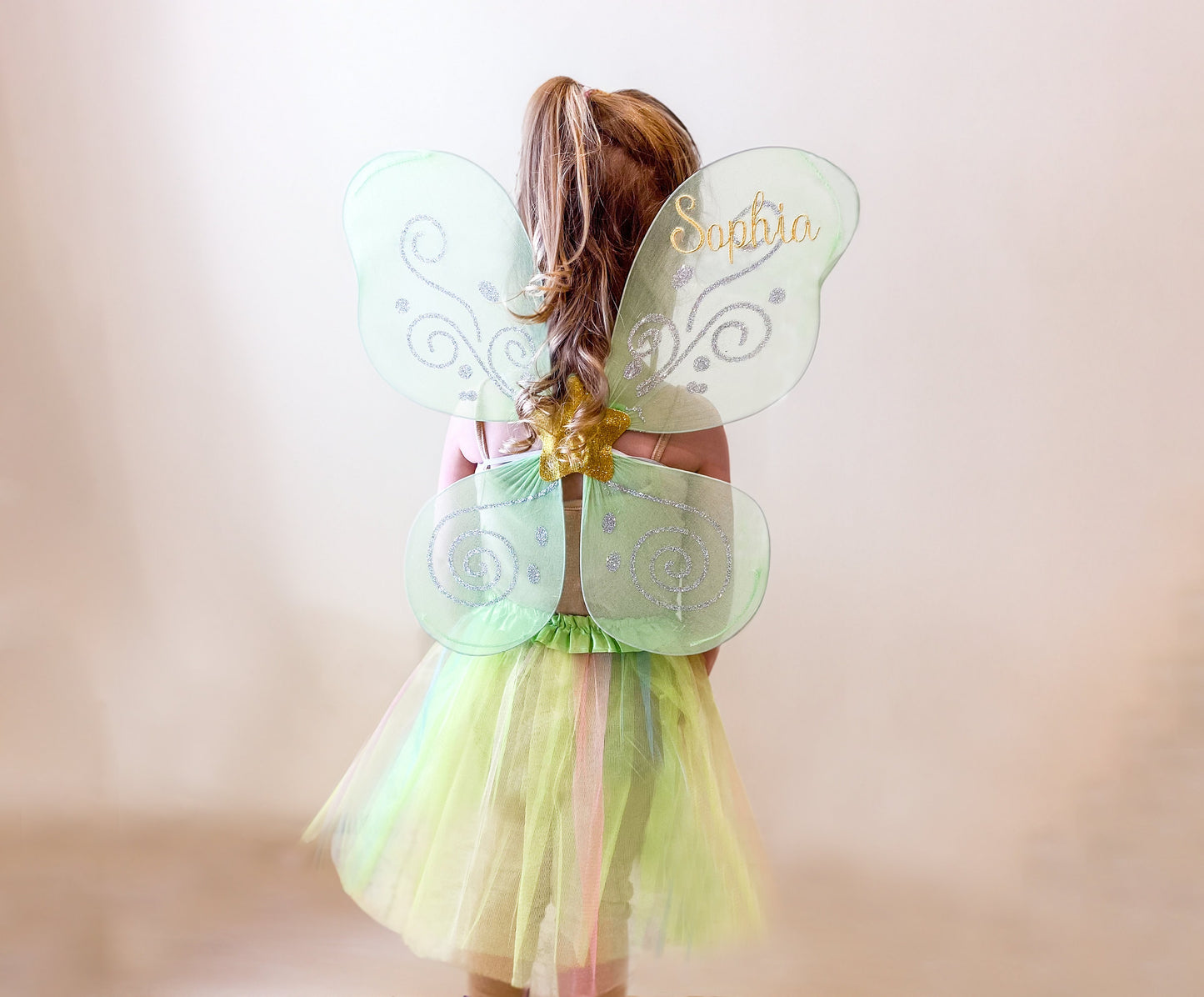 Girl's Monogrammed Fairy Wing Costume Set