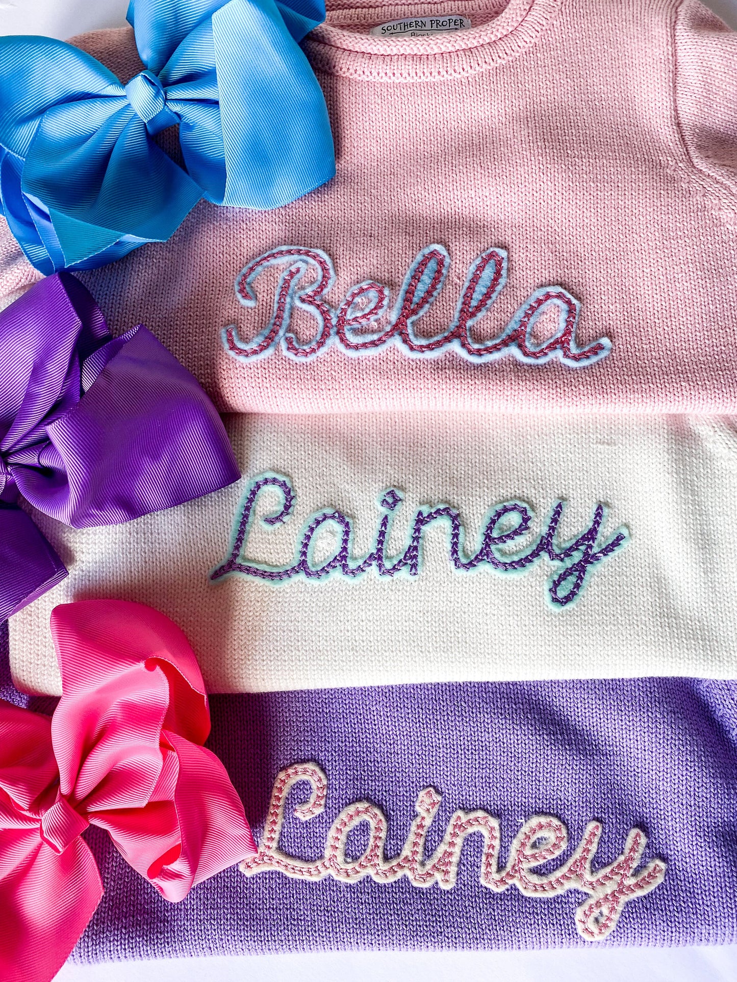 Felted Name 100% Cotton Rollneck Sweater
