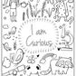 Coloring Book for Girls - "I Am Confident, Brave &..."