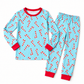 Kid's Candy Cane Pajama 2 Piece Set