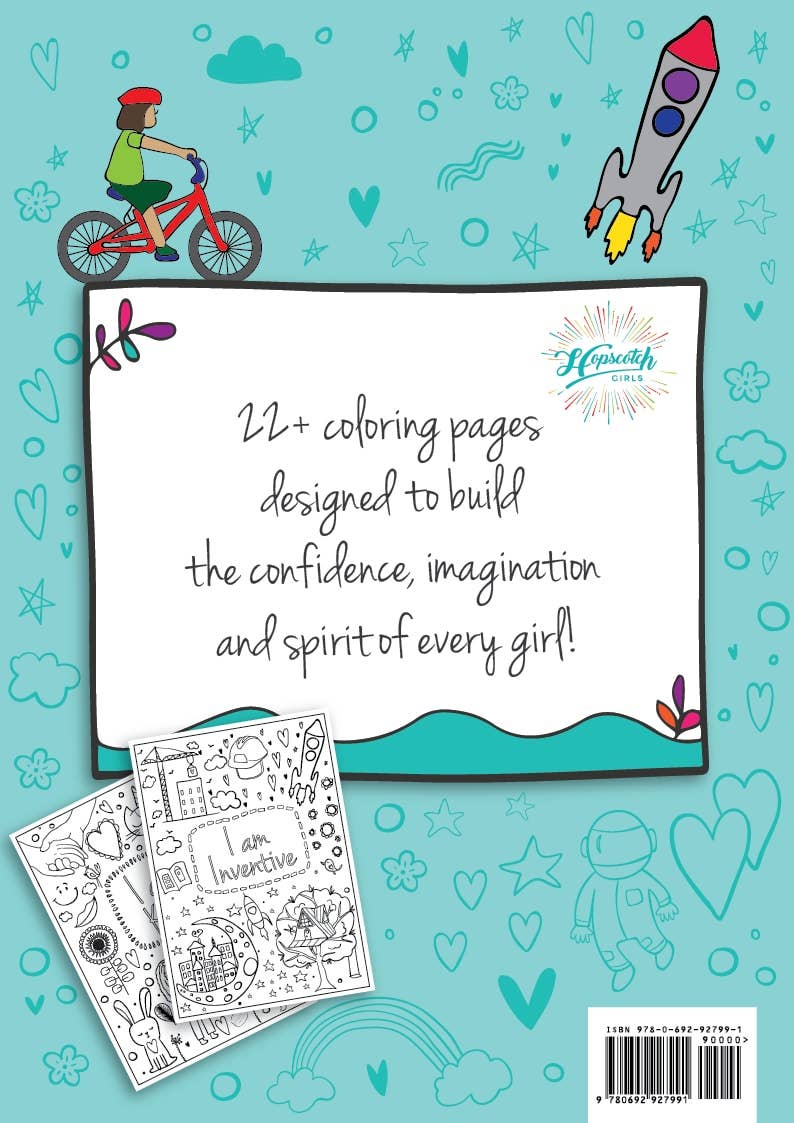 Coloring Book for Girls - "I Am Confident, Brave &..."