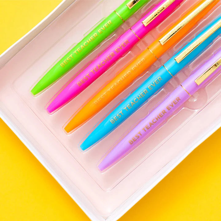 5 Piece Teacher Appreciation Pen Set - Savannah Creations
