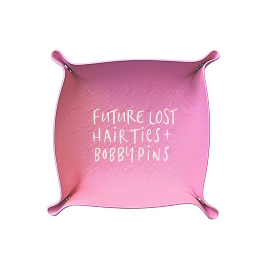 Funny trinket tray | Future Lost Hair Ties (Pink)