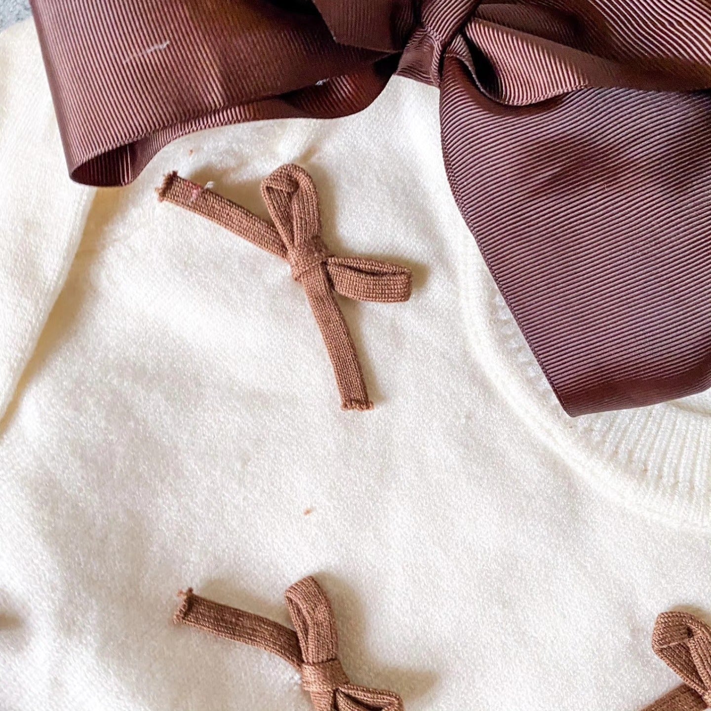 Girls’ Fall Winter Sweater with Bow, Flared Pants & Purse 3-Piece Outfit Set