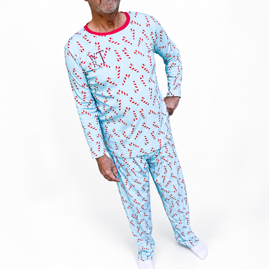 Men’s Candy Cane Pajama Set