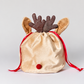 Velvet Reindeer Christmas Gift Sack