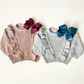 Baby Girl Chunky Knit Bow Sweater