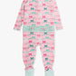 Baby Girls Cotton Modal Sparkle Pink Tinsel Tidings Footed Ruffle One Piece Pajama