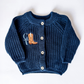 Baby Boy Little Cowboy Ribbed Cardigan - Savannah Creations
