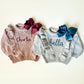 Baby Girl Monogrammed Chunky Sweater - Savannah Creations