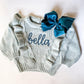 Baby Girl Monogrammed Chunky Sweater - Savannah Creations