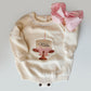 Baby Girl Monogrammed Birthday Romper, Customized Knitted Birthday Outfit