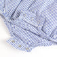 Baby Girls Blue Seersucker Classic Ruffle Bubble Romper - Savannah Creations