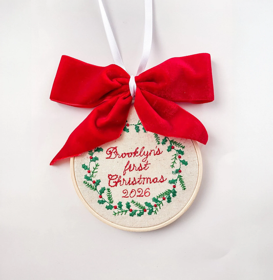 Baby's First Christmas Ornament, 2026 - Savannah Creations