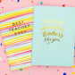 Best Teacher Ever Luxury Notebook Gift Set - Elegant & Meaningful - Savannah Creations