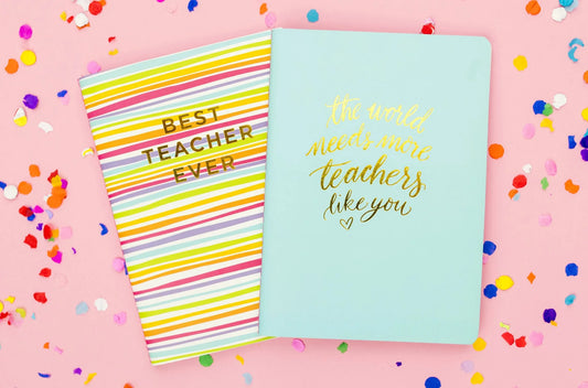Best Teacher Ever Luxury Notebook Gift Set - Elegant & Meaningful - Savannah Creations