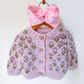 Bitty Blooms Blush Cardigan Sweater for Baby & Toddler - Savannah Creations