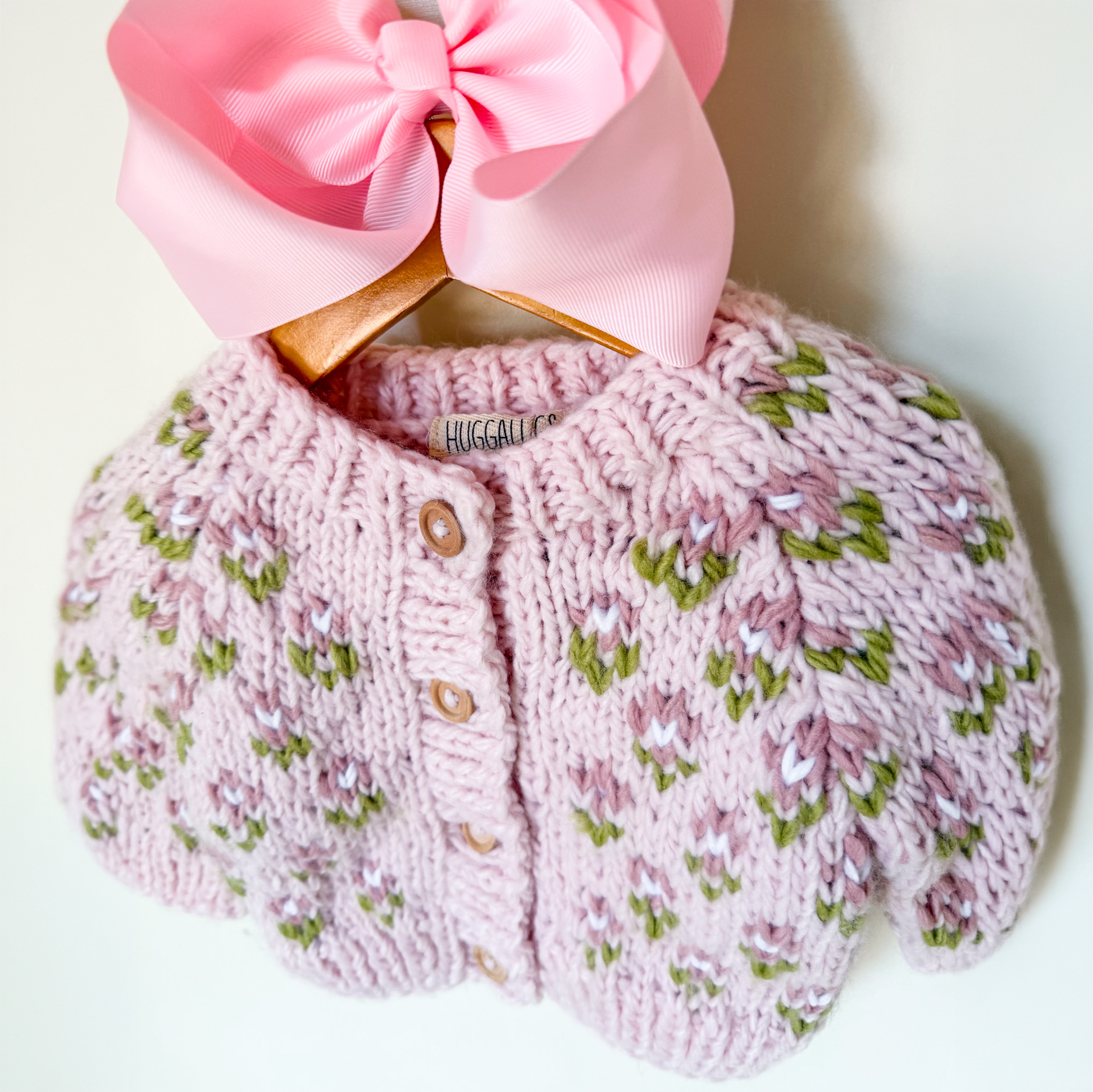 Bitty Blooms Blush Cardigan Sweater for Baby & Toddler - Savannah Creations