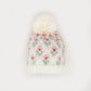 Bitty Blooms White Beanie Hat Baby & Kids - Savannah Creations