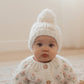 Bitty Blooms White Beanie Hat Baby & Kids - Savannah Creations
